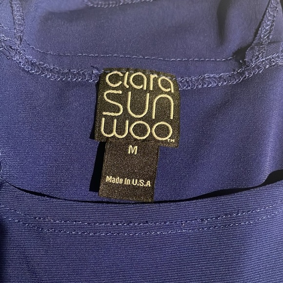 Royal blue Clara Sun Woo blouse with shoulder cutouts size medium women’s - Picture 5 of 6